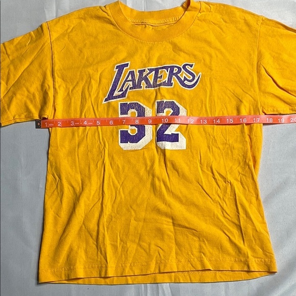 ADIDAS Lakers Kids Yellow T-Shirt - Picture 4 of 6